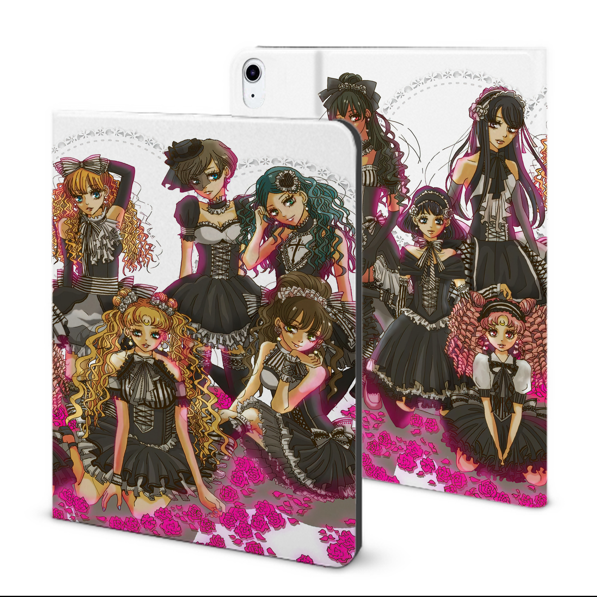 （画像用） 美少女戦士セーラームーン Sailor Moon IPad ケース ブック型 PUレザー TPU 耐衝撃 軽量 薄型 ペン収納なし 全面保護 IPad 各モデル対応